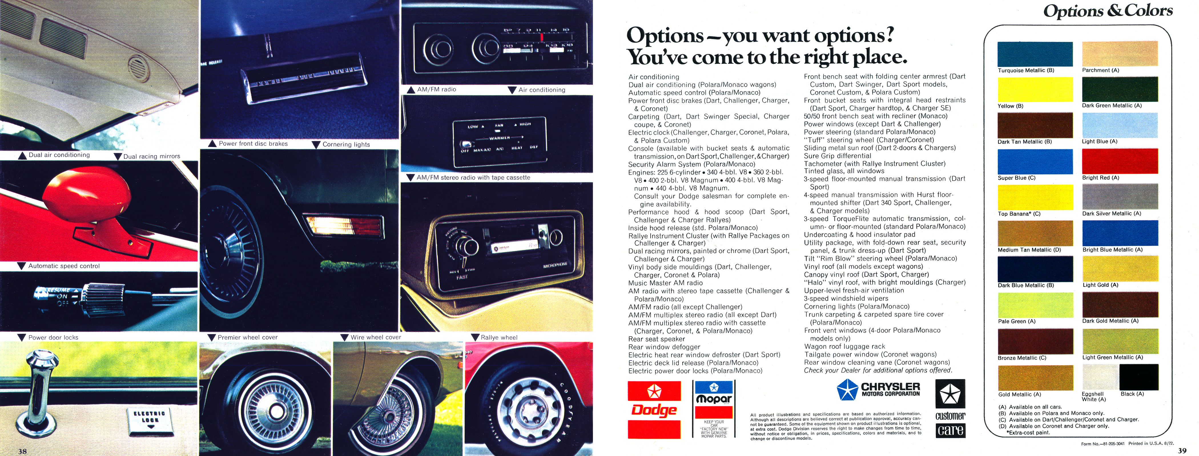 1973 Dodge Full-Line Brochure Page 8